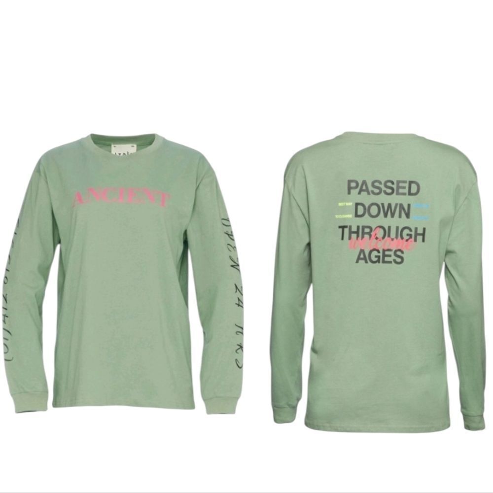 NWT Atoir X Lara Worthington 001 Long sleeve Tee Peppermint Green XL / 14